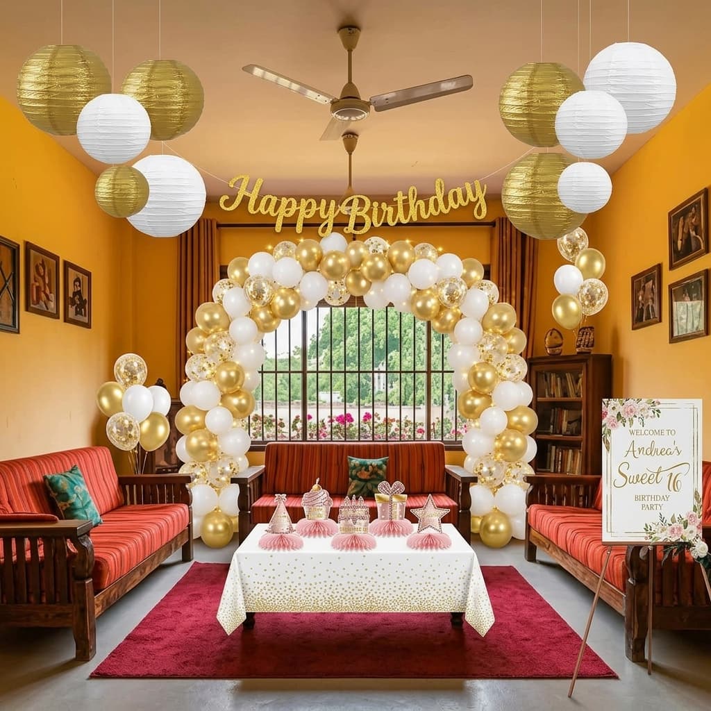 Floral Birthday decoration
