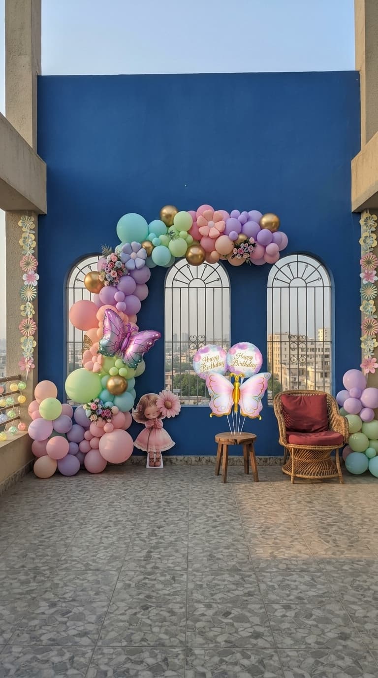 Floral Birthday decoration