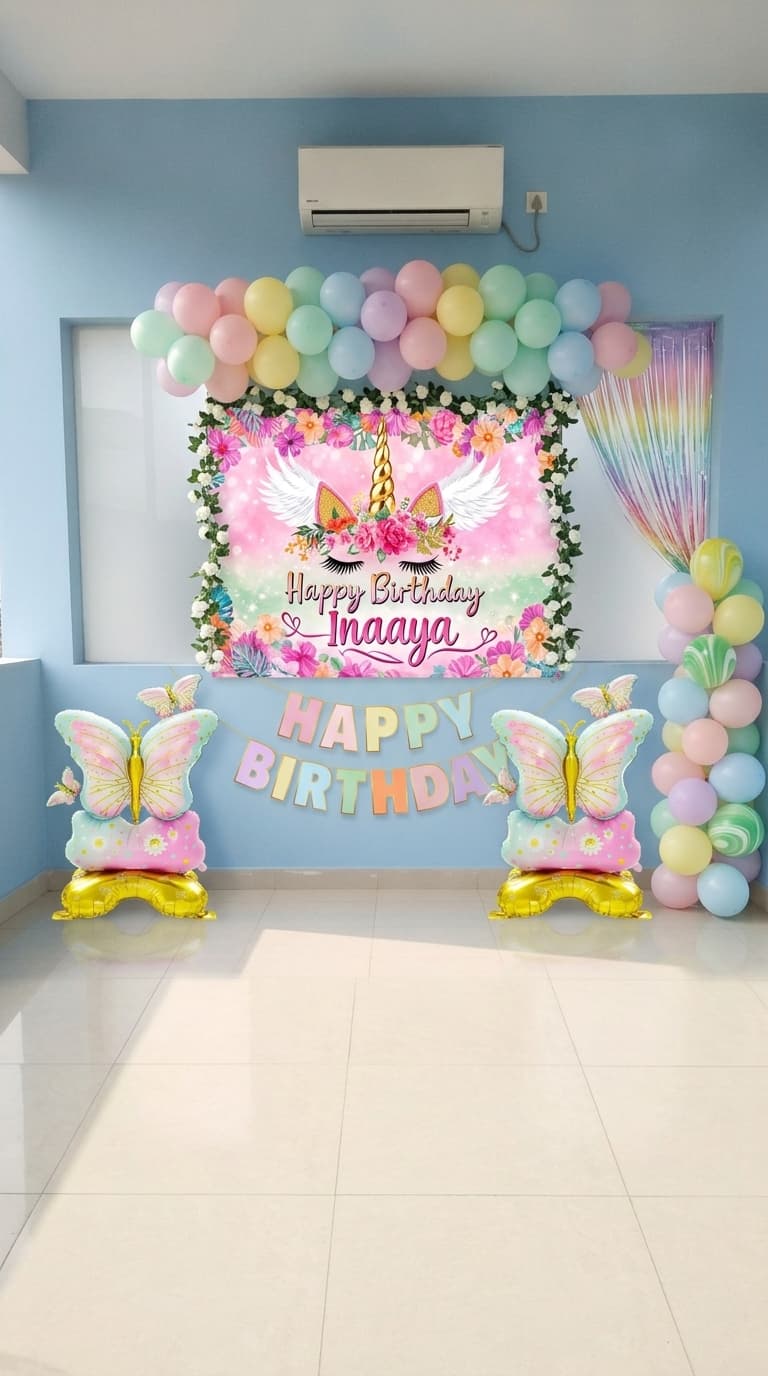 Floral Birthday decoration