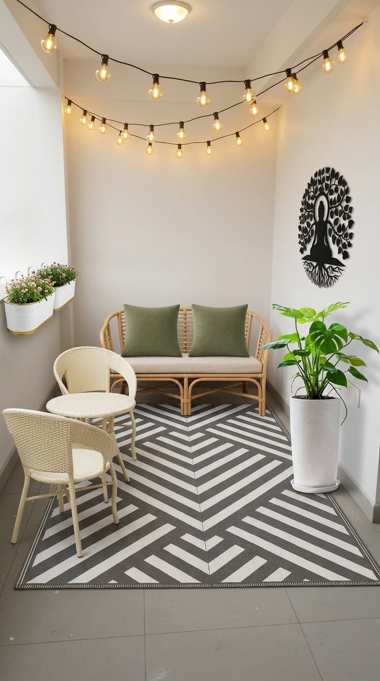 Minimalist balcony makeover