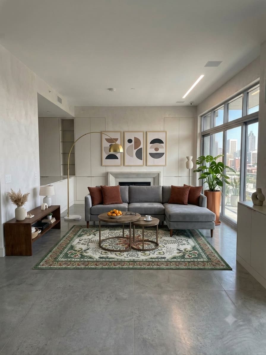 Modern living room makeover